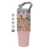 Pink color, 890ml (30oz) stainless Steel Tumbler with Handle