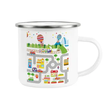 City road track maps, Κούπα Μεταλλική εμαγιέ λευκη 360ml