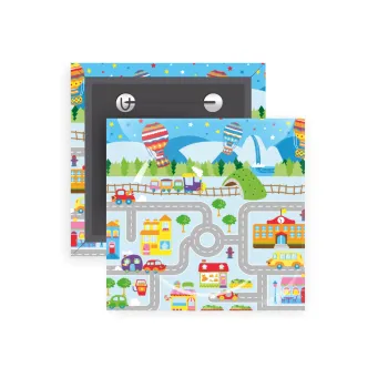 City road track maps, Κονκάρδα παραμάνα τετράγωνη 5x5cm