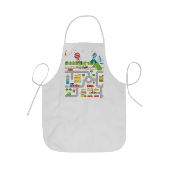 City road track maps, Ποδιά Σεφ ολόσωμη κοντή  Παιδική (44x62cm)