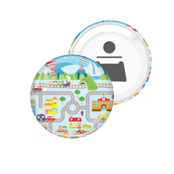 City road track maps, Μαγνητάκι και ανοιχτήρι μπύρας στρογγυλό διάστασης 5,9cm