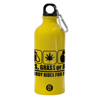 Gas, Grass or Ass, Water bottle 600ml