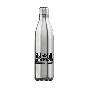 Gas, Grass or Ass, Inox (Stainless steel) hot metal mug, double wall, 750ml