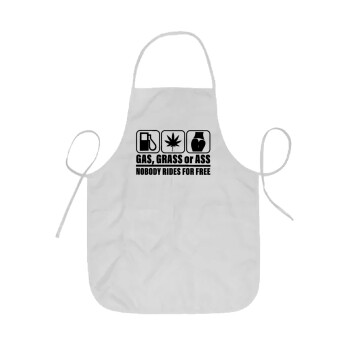 Gas, Grass or Ass, Ποδιά Σεφ ολόσωμη κοντή  Παιδική (44x62cm)