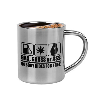 Gas, Grass or Ass, Κουπάκι μεταλλικό διπλού τοιχώματος για espresso (220ml)