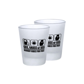 Gas, Grass or Ass, Σφηνοπότηρα γυάλινα 45ml του πάγου (2 τεμάχια)