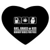 Mousepad heart 23x20cm