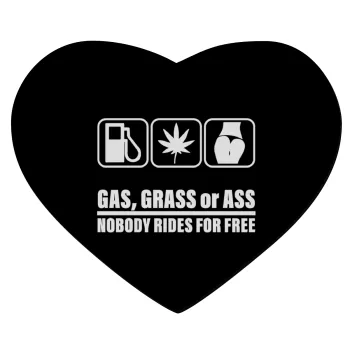 Gas, Grass or Ass, Mousepad καρδιά 23x20cm