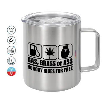 Gas, Grass or Ass, Mug Stainless steel double wall 300ml