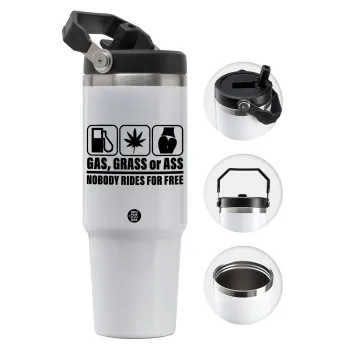 Gas, Grass or Ass, Θερμός Ανοξείδωτο 30oz με χερούλι