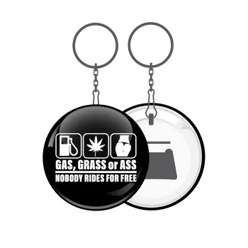 Gas, Grass or Ass, Μπρελόκ μεταλλικό 5cm με ανοιχτήρι