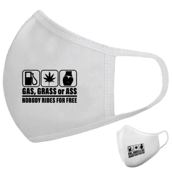 Gas, Grass or Ass, Μάσκα υφασμάτινη υψηλής άνεσης παιδική (Δώρο πλαστική θήκη)