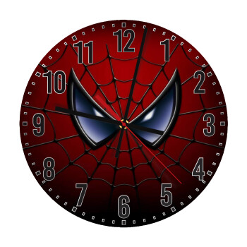 Spiderman mask, Ρολόι τοίχου ξύλινο (30cm)