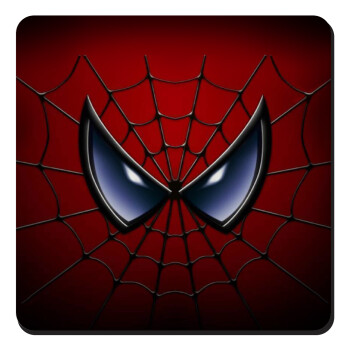 Spiderman mask, Τετράγωνο μαγνητάκι ξύλινο 9x9cm