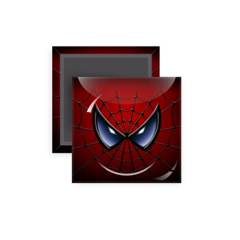 Spiderman mask, Μαγνητάκι ψυγείου τετράγωνο διάστασης 5x5cm