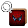 Spiderman mask, Μπρελόκ Ξύλινο τετράγωνο MDF 5cm (3mm πάχος)