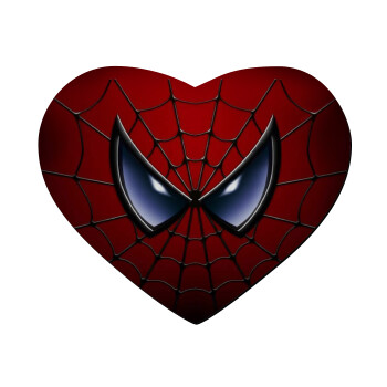Spiderman mask, Mousepad heart 23x20cm