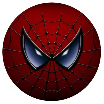 Spiderman mask, Mousepad Στρογγυλό 20cm