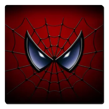 Spiderman mask, Τετράγωνο μαγνητάκι ξύλινο 6x6cm