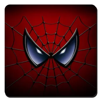 Spiderman mask, Τετράγωνο μαγνητάκι ξύλινο 9x9cm