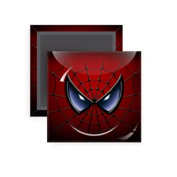 Spiderman mask, Μαγνητάκι ψυγείου τετράγωνο διάστασης 5x5cm