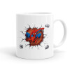 Spiderman wall, Ceramic coffee mug, 330ml (1pcs)