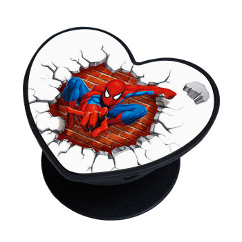 Spiderman wall, Phone Holders Stand  καρδιά Μαύρο Βάση Στήριξης Κινητού στο Χέρι