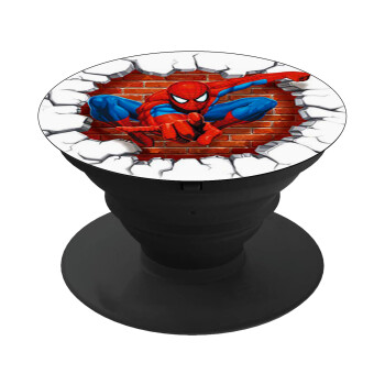 Spiderman wall, Phone Holders Stand  Black Hand-held Mobile Phone Holder