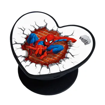 Spiderman wall, Phone Holders Stand  καρδιά Μαύρο Βάση Στήριξης Κινητού στο Χέρι