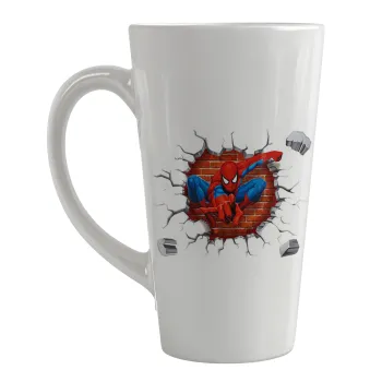 Spiderman wall, Κούπα κωνική Latte Μεγάλη, κεραμική, 450ml