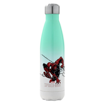 Spider-man, Metal mug thermos Green/White (Stainless steel), double wall, 500ml