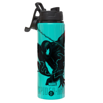 Spider-man, Metallic water bottle with safety lid, 850ml aluminum