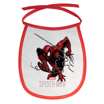 Spider-man, Σαλιάρα μωρού αλέκιαστη με κορδόνι Κόκκινη