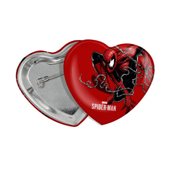 Spider-man, Κονκάρδα παραμάνα καρδιά (57x52mm)