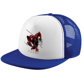 Spider-man, Καπέλο Soft Trucker με Δίχτυ Blue/White 