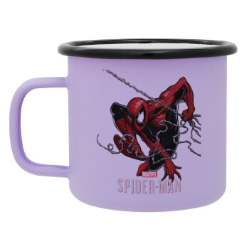 Spider-man, Κούπα Μεταλλική εμαγιέ ΜΑΤ Light Pastel Purple 360ml