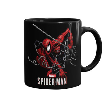 Spider-man, Κούπα Μαύρη, κεραμική, 330ml