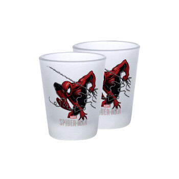 Spider-man, Σφηνοπότηρα γυάλινα 45ml του πάγου (2 τεμάχια)
