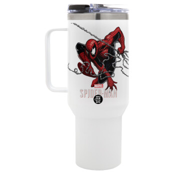 Spider-man, Mega Tumbler με καπάκι, διπλού τοιχώματος (θερμό) 1,2L