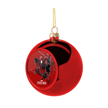 Spider-man, Christmas tree ball Red 8cm