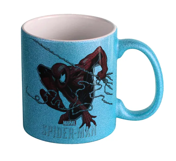 Spider-man — Κούπα Σιέλ Glitter που γυαλίζει, κεραμική, 330ml