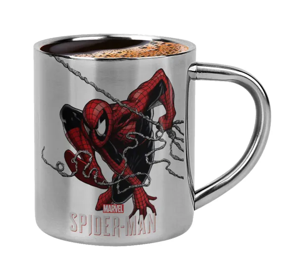 Spider-man — Double-wall metal cup for espresso (220ml)