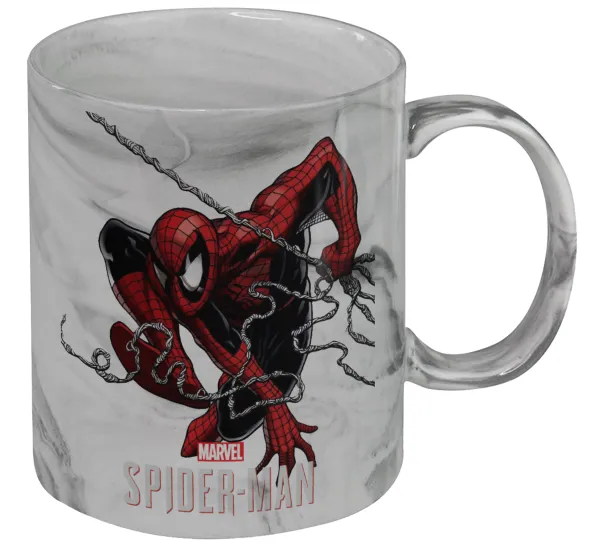 Spider-man — Κούπα κεραμική, marble style (μάρμαρο), 330ml