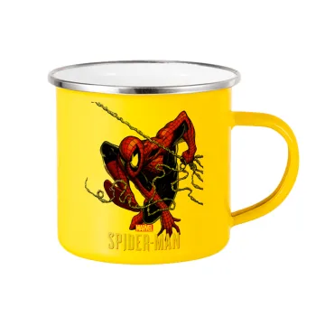 Spider-man, Yellow Enamel Metallic Cup 360ml