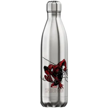 Spider-man, Μεταλλικό παγούρι θερμός Inox (Stainless steel), διπλού τοιχώματος, 750ml