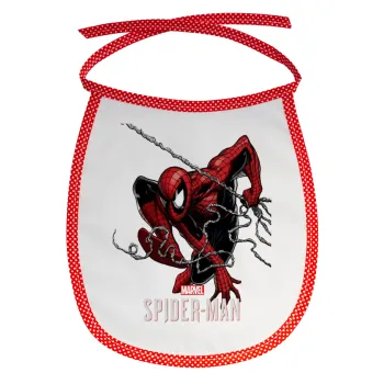 Spider-man, Σαλιάρα μωρού αλέκιαστη με κορδόνι Κόκκινη