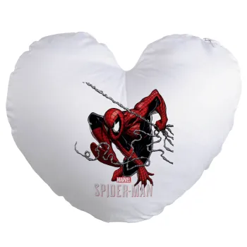 Spider-man, Μαξιλάρι καναπέ καρδιά 40x40cm περιέχεται το  γέμισμα
