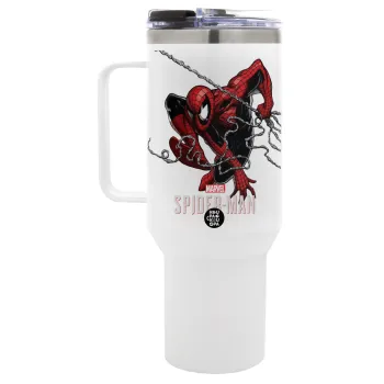 Spider-man, Mega Tumbler με καπάκι, διπλού τοιχώματος (θερμό) 1,2L