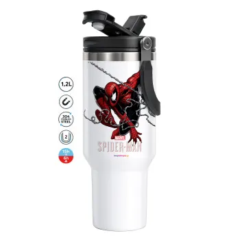 Spider-man, Mega Tumbler με καπάκι, διπλού τοιχώματος (θερμό) 1,2L