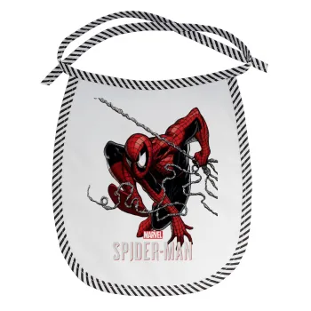 Spider-man, Σαλιάρα μωρού αλέκιαστη με κορδόνι Μαύρη